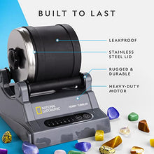 Load image into Gallery viewer, NATIONAL GEOGRAPHIC Hobby Rock Tumbler Kit - Includes Rough Gemstones, 4 Polishing Grits, Jewelry Fastenings, Learning Guide, Great Stem Science Kit
