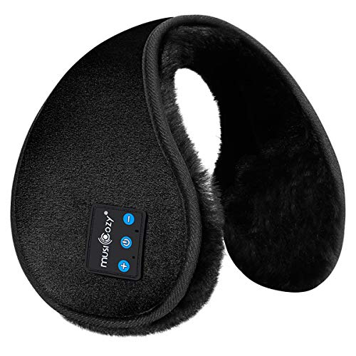 MUSICOZY Bluetooth Ear Warmers Earmuffs for Winter Women Men Kids Girls, Wireless Ear Muffs Headphones, Built-in HD Speakers and Microphone with Carry Bag for Biking Running Walking Hiking