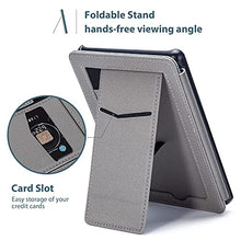Load image into Gallery viewer, Miroddi Kindle 10th Generation Case ,Kindle Cover Case, Fits All New Kindle 10th Generation 2019 - NOT Fit Kindle Paperwhite or Kindle Oasis, PU Leather Smart Cover with Auto Sleep Wake, Slot Gray
