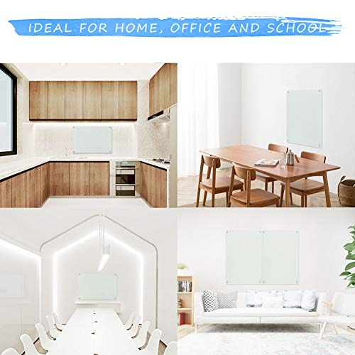 Load image into Gallery viewer, QUEENLINK,Magnetic Glass Board,Glass Whiteboard Board, 36x 24 Inches Glass Dry Erase White Board, 3 Magnets Included, Normal White