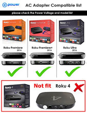 Load image into Gallery viewer, T-Power Ac Dc Adapter Compatible with for Roku Ultra,Premiere,Premiere Plus, Ultra 4K HDR Streaming Media Player STB ROKU 4640 PA-1120-42RU 3.0 Power Supply Charger
