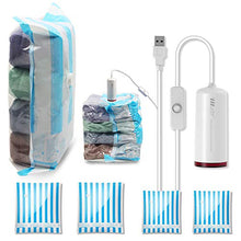 Load image into Gallery viewer, VMSTR Travel Vacuum Storage Bags with USB Electric Pump, Medium Small Space Saver Bags for Travel
