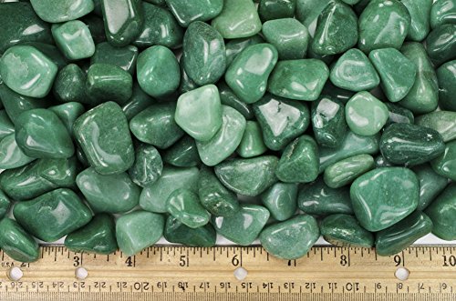 Load image into Gallery viewer, Fantasia Materials: 1 lb Tumbled Green Aventurine A Grade Stones from Brazil - Small - 0.75" to 1.25" avg