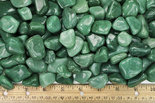 Load image into Gallery viewer, Fantasia Materials: 1 lb Tumbled Green Aventurine A Grade Stones from Brazil - Small - 0.75" to 1.25" avg

