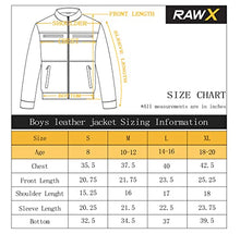 Load image into Gallery viewer, X RAY Kids Leather Jacket | Boys Leather Jacket | Boys Leather Jacket With Hood | Youth Leather Jacket , Black, Small

