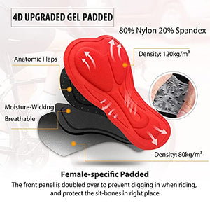 BALEAF Women's Cycling Pants 4D Padded Bike Pants Compression Leggings Warm Biking Tights Bicycle Biker Riding Pockets Black S
