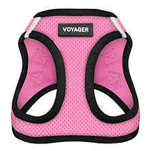 Load image into Gallery viewer, Voyager Step-In Air Dog Harness - All Weather Mesh Step in Vest Harness for Small and Medium Dogs by Best Pet Supplies - Pink Base, XS
