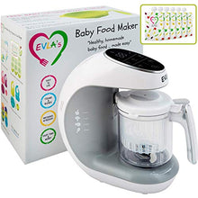 Load image into Gallery viewer, Baby Food Maker | Baby Food Processor Blender Grinder Steamer | Cooks &amp; Blends Healthy Homemade Baby Food in Minutes | Self Cleans | Touch Screen Control | 6 Reusable Food Pouches
