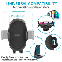 Load image into Gallery viewer, Suction Cup Phone Holder for Windshield/Dashboard/Window, Universal Dashboard &amp; Windshield Sturdy Suction Cup Car Phone Mount with Strong Sticky Gel Pad,Compatible W/ iPhone, Samsung &amp;Other Smartphone

