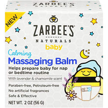 Load image into Gallery viewer, Zarbee's Baby Calming Massaging Balm with Shea Butter, Lavender and Chamomile, 2 Ounce
