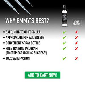 Emmy's Best Stop The Scratch Cat Deterrent Spray for Kittens and Cats - Non-Toxic, Safe for Plants, Furniture, Floors and More with Rosemary Oil and Lemongrass