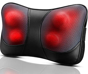 VIKTOR JURGEN Shiatsu Back and Neck Massager, Deep Tissue Kneading Neck Massage Pillow with Heat for Full Body Muscle, Shoulder, Foot at Home, Car, Office, Relaxation Gifts for Men, Women