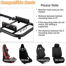 Load image into Gallery viewer, Marada Racing Simulator Cockpit Super Stable Racing Wheel Frame Adjustable Support for Logitech G25 G27 G29 G920 T500/FANTEC T3PA/TGT/Thrustmaster CSL dd/Wheel, Shifters,Seat and Pedals Not Include

