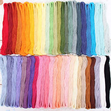 Load image into Gallery viewer, 12 Skeins ThreadArt Premium Egyptian Long Fiber Cotton Embroidery Floss | Light Blue | 6 Strand Divisible Thread 8.75yds Each For Hand Embroidery, Friendship Bracelets, Cross stitch and Crafts
