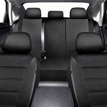 Load image into Gallery viewer, PIC AUTO Universal Fit Full Set Mesh and Leather Car Seat Cover(Black)
