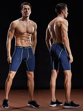Load image into Gallery viewer, Neleus Men's 3 Pack Compression Shorts,6065,Black/Grey/Navy,L,EU XL
