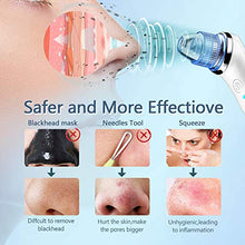 Load image into Gallery viewer, VLOJELRY Blackhead Remover Vacuum Facial Pore Cleaner Electric USB Rechargeable Blackhead Suction Tool with 5 Suction Head and 4 Adjustable Modes Acne Comedone Extractor Removal Kit for Women and Men
