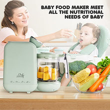 Load image into Gallery viewer, Baby Food Maker, 5 in 1 Baby Food Processor, Smart Control Multifunctional Steamer Grinder with Steam Pot, Auto Cooking &amp; Grinding, Baby Food Warmer Mills Machine
