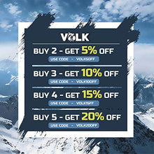 Load image into Gallery viewer, Volk Ski Strap and Pole Carrier - 2 Sets per Pack - Skiing Accessory for Easy Transportation of Your Ski Gear - Feel Comfortable Walking to and from The Mountain - Adjustable Size
