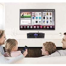 Load image into Gallery viewer, Wireless Bluetooth Power Amplifier System - 200W Dual Channel Sound Audio Stereo Receiver w/ USB, AUX, MIC IN w/ Echo, Radio - For Home Theater Entertainment via RCA, Studio Use - Pyle PDA65BU,Black
