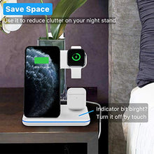 Load image into Gallery viewer, Intoval Wireless Charger, True 3 in 1 for Apple iPhone/iWatch/Airpods, Qi-Certified Wireless Charging Station for iWatch 6/SE/5/4/3/2, iPhone 11/Pro/Max/XS/Max/XR/XS/X, Airpods Pro/2/1 (with Adapter)
