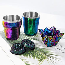 Load image into Gallery viewer, LET'S RESIN Chameleon Flakes, 5 Color Intense Colorshift Pigment Powder for Resin Crafts/Tumblers, Chrome Powder Pigment for Nail Art/Paint/Soap Making
