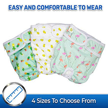 Load image into Gallery viewer, Pet Magasin Reusable Dog Diapers Sanitary Wraps, 3-Pack, Trending, Medium
