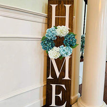 Load image into Gallery viewer, HEBE 16" Artificial Hydrangea Wreath for Front Door Flower Wreath Farmhouse Welcome Door Wreath Fall Autumn Thanksgiving Holiday Wall Window Hanging Decor
