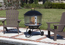 Load image into Gallery viewer, Bessemer 01471 28&quot; Patio Fireplace, Black and Silver
