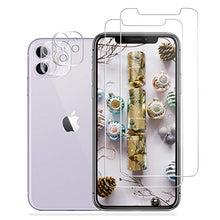 Load image into Gallery viewer, iPhone 11 Screen Protector + Camera Lens Protector by EESHELL, [2+2 Pack] Premium HD Clear Tempered Glass, Case Friendly, 9H Hardness, Anti-Bubble 3D Touch Accuracy Film for iPhone 11
