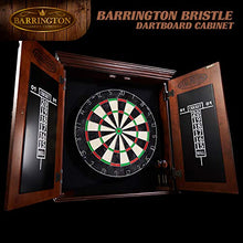 Load image into Gallery viewer, BARRINGTON BILLIARDS COMPANY Bristle Dartboard Cabinet Set: Professional Hanging Classic Sisal Dartboard with Self Healing Bristles and Accessories
