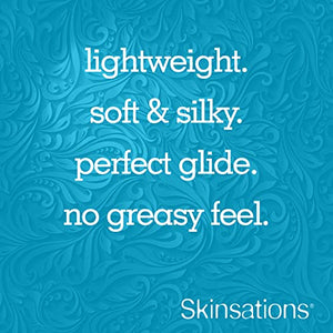 Skinsations - Natural Massage & Body Oil - Unscented 8oz | Relaxing, Sore Muscle Aromatherapy, Edible Sweet Almond Blend with Fractionated Coconut, Grapeseed & Jojoba Oils, Soothes Dry, Sensitive Skin