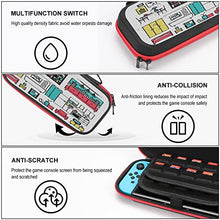 Load image into Gallery viewer, MUTAY Carrying Case for Nintendo Switch Cartoon Furniture Portable Protective Case for Switch Lite Switch Accessories Bundle Portable Travel Bag with 20 Game Storage Compatible
