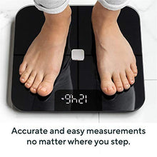 Load image into Gallery viewer, WYZE Smart Scale, Body Fat Scale, Wireless Digital Bathroom Scale for Body Weight, BMI, Body Fat Percentage Tracker, Heart Rate Monitor, Body Composition Analyzer, App, Bluetooth, 400 lb Black
