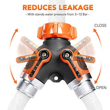 Load image into Gallery viewer, Delxo 2020 Upgrade 50FT Expandable Garden Hose Water Hose with 9-Function High-Pressure Spray Nozzle, Heavy Duty Flexible Hose, 3/4&quot; Solid Brass Fittings Leakproof Design
