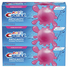 Load image into Gallery viewer, Crest Kid's Cavity Protection Fluoride Toothpaste, Bubblegum Rush, 3 Count
