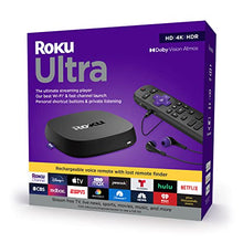 Load image into Gallery viewer, Roku Ultra 2022 4K/HDR/Dolby Vision Streaming Device and Roku Voice Remote Pro with Rechargeable Battery, Hands-Free Voice Controls, Lost Remote Finder, and Private Listening
