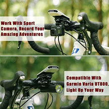 Load image into Gallery viewer, Thinvik Bike Computer Mount for Garmin Edge 1040 1030 830 530 130 Mount Compatible with 25.4 31.8 35mm Handlebars Comes with Quick Release Gopro Mount Adapter and Light Holder
