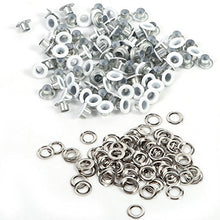 Load image into Gallery viewer, 100Sets Round Metal Eyelets Scrapbooking Card Hole Leather Craft Clothe Accessory 4mm (White)
