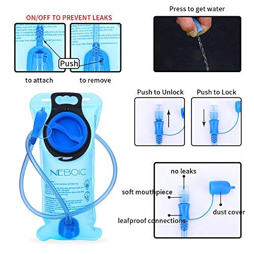 Load image into Gallery viewer, Neboic 2Pack Hydration Backpack Pack with 2L Hydration Bladder - Lightweight Water Backpack Keeps Water Cool up to 4 Hours with Big Storage for Kids Women Men Hiking Cycling Camping Music Festival
