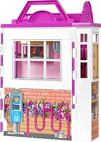 Load image into Gallery viewer, Barbie Cook ‘n Grill Restaurant Playset Doll, 30+ Pieces & 6 Play Areas Including Kitchen, Pizza Oven, Grill & Dining Booth, Gift for 3 to 7 Year Olds