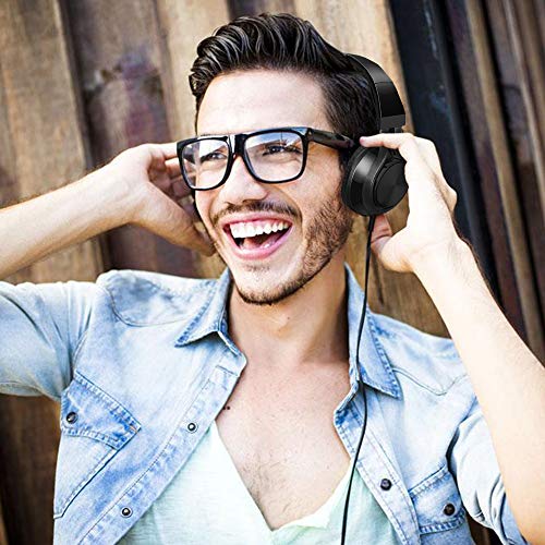 Load image into Gallery viewer, Over Ear Headphones with 5 Feet / 1.5M Cable, findTop 3.5mm Gaming Headset Noise Isolating with Mic and Volume Control for TV, PC and Cell Phone