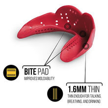 Load image into Gallery viewer, SISU Mouth Guards Aero 1.6mm Custom Fit Sports Mouthguard for Youth/Adults, Hot Pink, Medium
