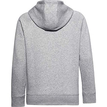 Load image into Gallery viewer, Under Armour Women's Rival Fleece Pull-Over Hoodie , Steel Medium Heather (035)/Black , Small
