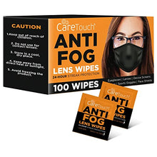 Load image into Gallery viewer, Care Touch Anti Fog Wipes for Glasses, 100 Individually Wrapped Antifog Lens Wipes
