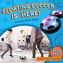 Load image into Gallery viewer, LLMoose Hover Ball for Boys &amp; Girls - 2 LED Light Soccer Balls with Foam Bumpers﻿

