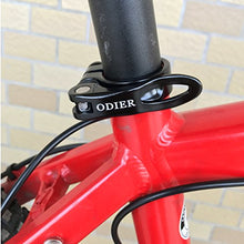 Load image into Gallery viewer, Quick Release SeatPost Clamp 31.8 mm Bike Seat Clamp light weight 7005 Aluminium Alloy CNC Seatpost Collar For MTB BMX Schwinn Trek Cannondale Specialized Harro Dahon BMC Scott Bicycle (Black, 31.8)
