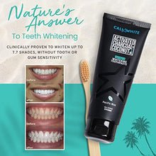 Load image into Gallery viewer, Cali White Activated Charcoal &amp; Organic Coconut Oil Teeth Whitening Toothpaste, Made in USA, Natural Teeth Whitener, Vegan, Fluoride-Free, Sulfate-Free, Organic, Black Tooth Paste, Pacific Mint (4oz)
