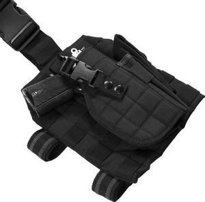 BARSKA mens Black Loaded Gear BI12016 VX 100 Tactical Vest and Leg Platform, Black, Large US