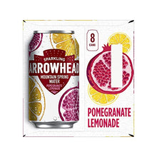 Load image into Gallery viewer, Arrowhead Sparkling Water, Pomegranate Lemonade, 12 oz. Cans (Pack of 8)
